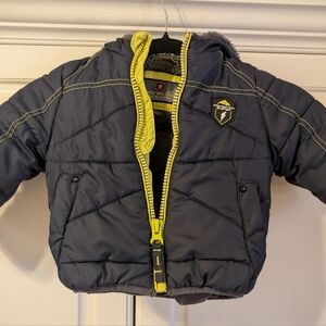 Kids Navy Blue Puffer Jacket